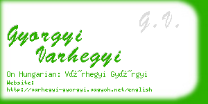 gyorgyi varhegyi business card